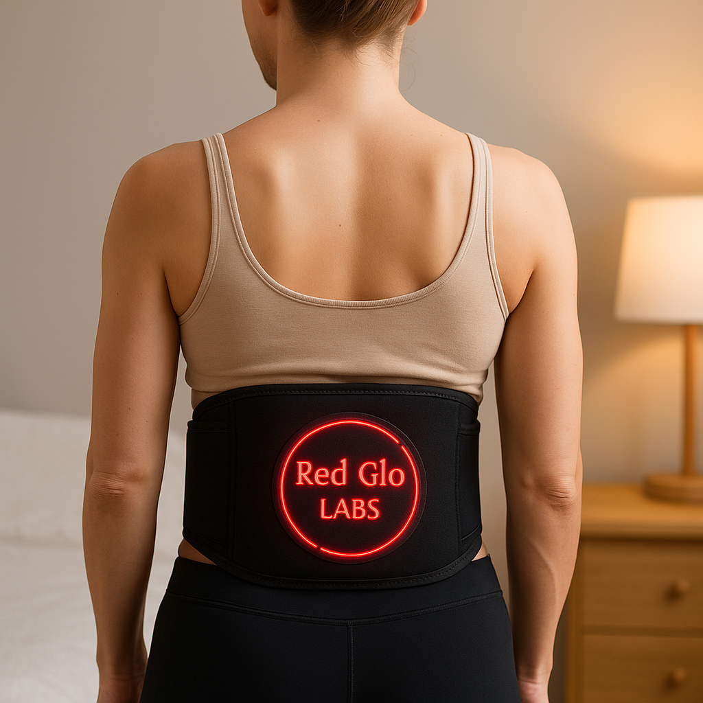 Person wearing a black belt with &