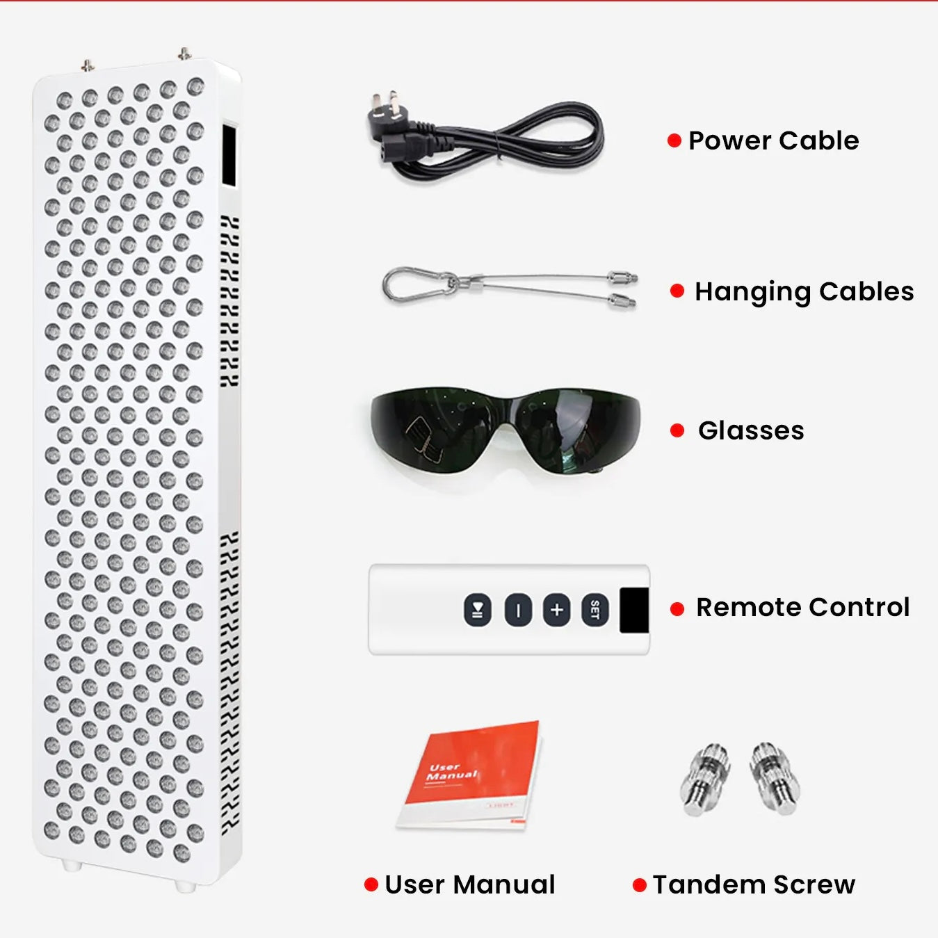 GloCore red light therapy panel in home setting