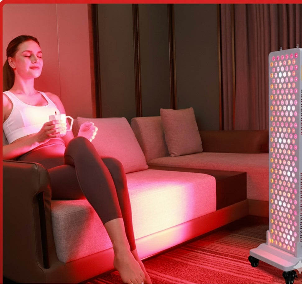 GloCore red light therapy panel close-up detail