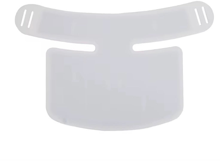 White LED neck mask on a white background