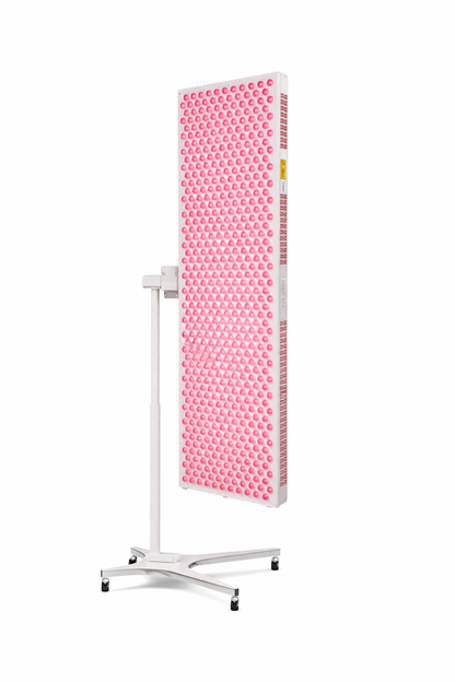 GloRise full-body red light therapy panel in use