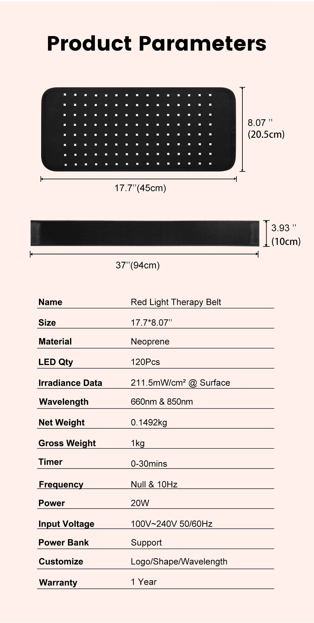 GloFlex Red Light Therapy Wrap