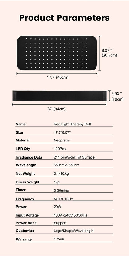 GloFlex Red Light Therapy Wrap